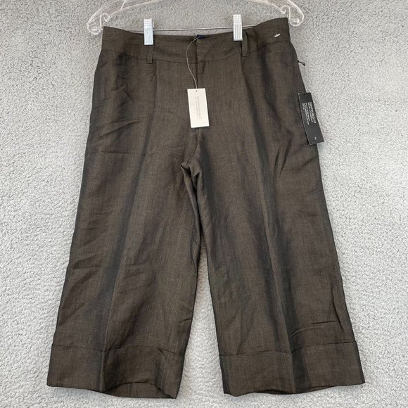 New Banana Republic Women's Contoured Fit Silk Linen Blend Capri pant size 2 - Picture 1 of 12